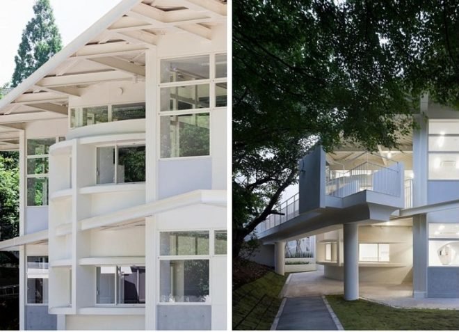 passive design, Japanese design, engawa, natural lighting, shading, green design, eco-design, sustainable design, circular design, International School of Sacred Heart, Tokyo, Japan