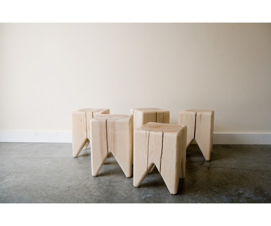 stump stools, kalon studios, wood stumps, tree stump chairs, fsc furniture, fsc wood stools, tree stump stools, modern green furniture