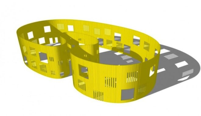 Tham & Videgård Arkiteker, canary-colored school, Tellus Nursery School, daylighting, mechanical load, pine facade, diffused lighting, natural lighting, natural materials, sustainable materials, green design, eco-design, sustainable design, energy efficiency