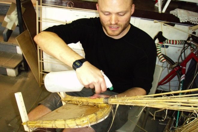 natural materials, green materials, bee-keeping, London, Tom Back, Thumb Designs, green design, sustainable design, eco-design, traditional weaving techniques