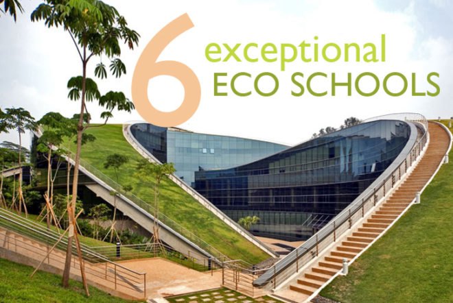 eco school, eco-classroom, environmental school, green art school, green back to school, green classroom, green roof school, green school, greenest school, LOK-EK, prefab school, Project Frog, rammed earth school, shipping container school