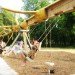green design, eco design, sustainable design, Indianapolis Museum of Art, 100 Acres Park, Visiondivision, yellow poplar tree, Chopstick, visitor kiosk, bark shingles, Indiana