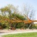 green design, eco design, sustainable design, Indianapolis Museum of Art, 100 Acres Park, Visiondivision, yellow poplar tree, Chopstick, visitor kiosk, bark shingles, Indiana