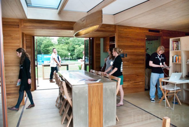 Kiwi Bach, New Zealand Solar Decathlon, Victoria University of Wellington, First Light House, First Light Home, solar decathlon NZ house, NZ solar decathlon, Solar Decathlon; green design; energy efficient; green building; recycled materials; eco design; self sufficient; self sustaining; renewable energy; New Zealand; First Light; native plants