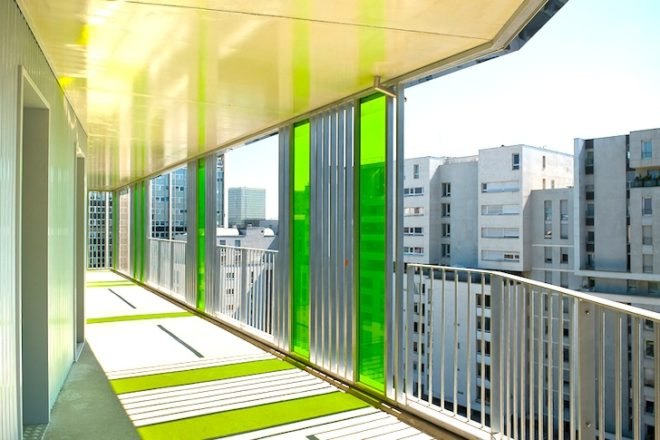 green building, council flats, hamonic+masson, paris, villiot rapper, france, daylighting, energy efficiency, paris climate plan, serpentine terraces, shade, green building, eco-design, sustainable design, green design