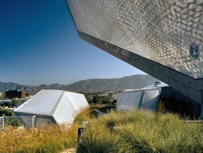 ACCD South Campus, Daly Genik, green renovation, pasadena, art school, daylighting, skylights, green roof