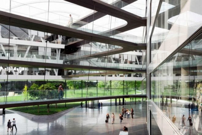 Adidas Laces, KadawittfeldArchitecktur, adidas, energy efficient design, daylighting, green roof, laces, germany
