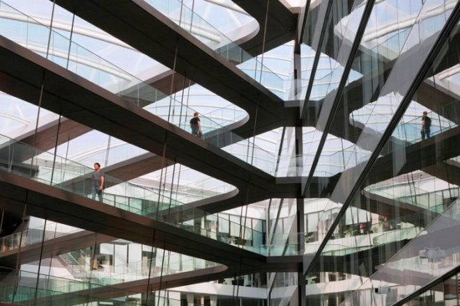 Adidas Laces, KadawittfeldArchitecktur, adidas, energy efficient design, daylighting, green roof, laces, germany