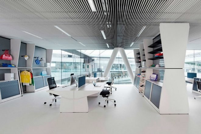 Adidas Laces, KadawittfeldArchitecktur, adidas, energy efficient design, daylighting, green roof, laces, germany