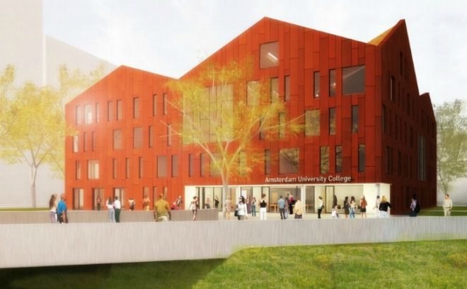 Amsterdam University College, Mecanoo Architecten, Amsterdam, eco college, green roof