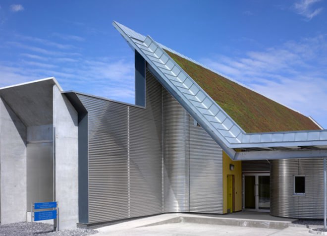 BFI Acetate & Nitrate Film Stores, Edward Cullinan Architects, energy efficient design, BFI, film storage, green roof, UK