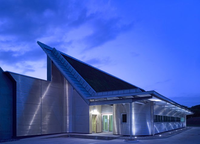 BFI Acetate & Nitrate Film Stores, Edward Cullinan Architects, energy efficient design, BFI, film storage, green roof, UK