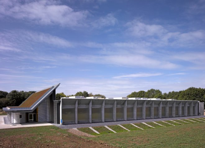 BFI Acetate & Nitrate Film Stores, Edward Cullinan Architects, energy efficient design, BFI, film storage, green roof, UK