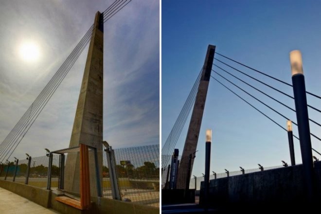 Bagley Pedestrin Bridge, INForm Studio, detroit, pedestrian bridge, pedestrian friendly, us canada border crossing