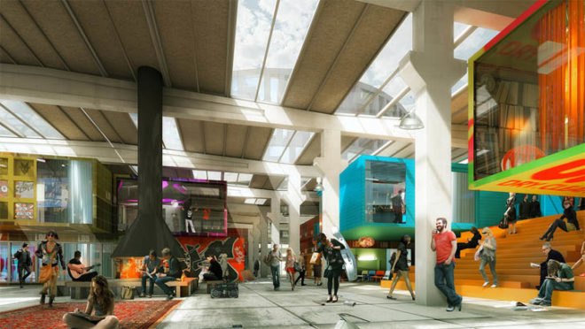 green design, eco design, sustainable design, MVRDV, COBE Architects, Roskilde Festival, Danish Rock Museum, repurposed concrete factory