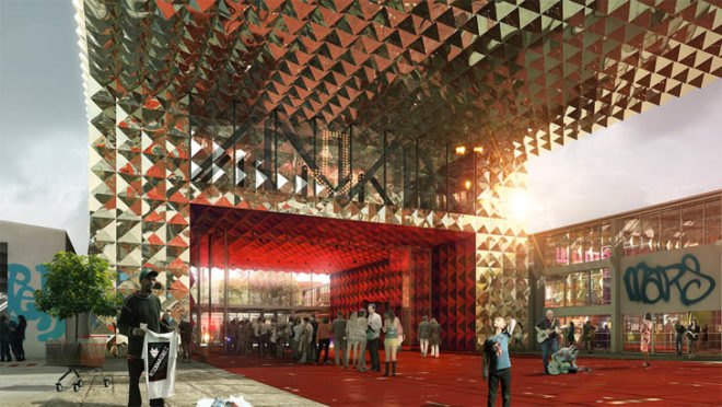 green design, eco design, sustainable design, MVRDV, COBE Architects, Roskilde Festival, Danish Rock Museum, repurposed concrete factory