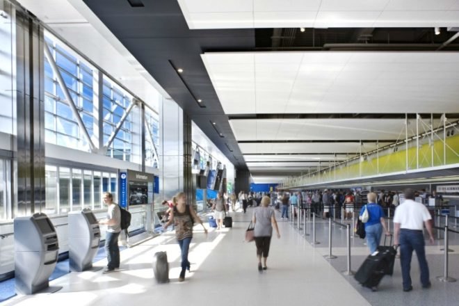 Detroit Metro Airport, Gensler, detroit metropolitan wayne county airport, eco airport, detroit, airport, green design