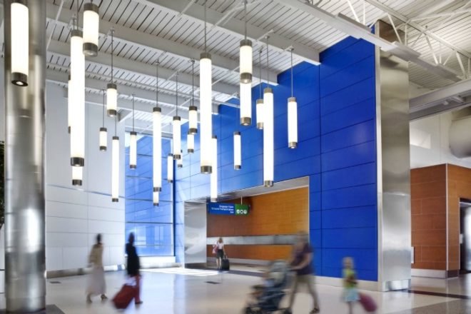 Detroit Metro Airport, Gensler, detroit metropolitan wayne county airport, eco airport, detroit, airport, green design