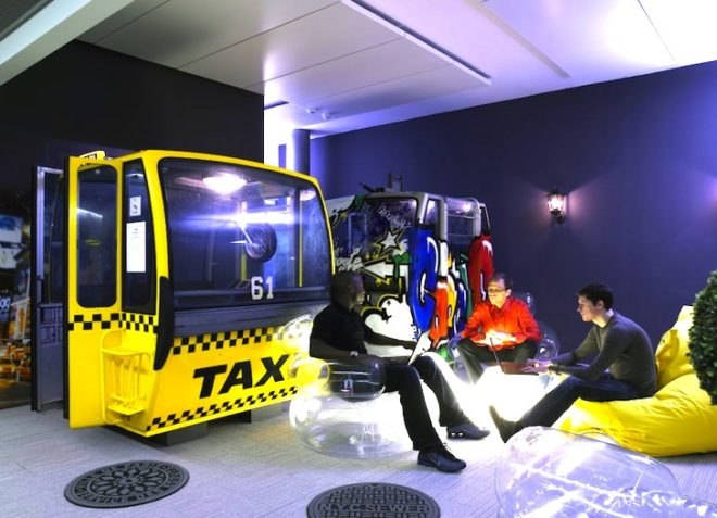 Google, Zurich, Zooglers, Adaptive Reuse, renovation, daylight, glass-partitioning, eco design, sustainable design, green design, collaborative space, green space, daylighting