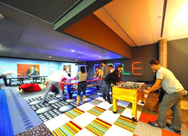 Google, Zurich, Zooglers, Adaptive Reuse, renovation, daylight, glass-partitioning, eco design, sustainable design, green design, collaborative space, green space, daylighting