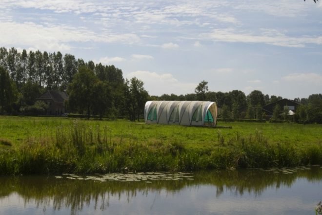 Greenhouse Pavilion, Studio Elmo Vermijs, the netherlands, temporary pavilion, recycled materials, upcycled materials