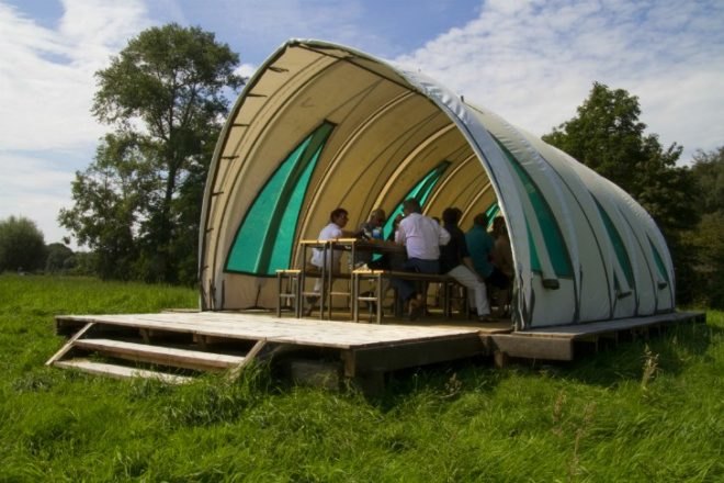 Greenhouse Pavilion, Studio Elmo Vermijs, the netherlands, temporary pavilion, recycled materials, upcycled materials
