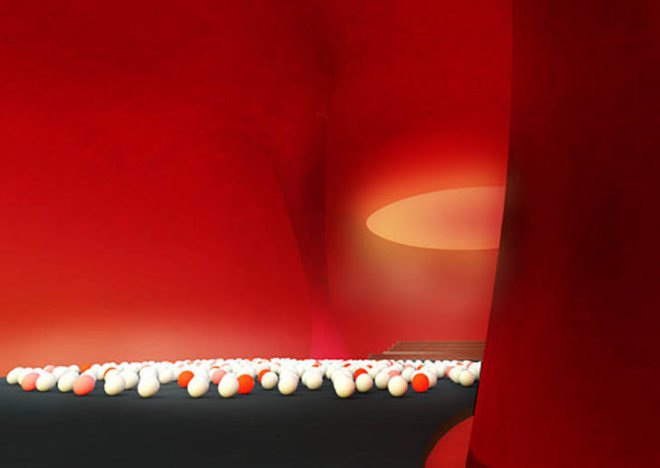 green design, eco design, sustainable design, Ark Nova, A Tribute to Higashi Nihon, Japan, Anish Kapoor, Arata isozaki, inflatable design, inflatable concert hall, Japan disaster