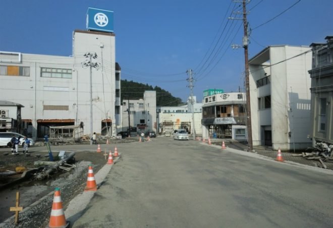Kesennuma Fish Arch, Keio University, student project, tsunami relief, temporary pavilion, art installation, japan