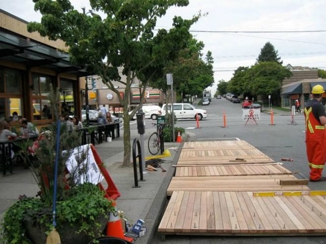 Parallel Park, Vancouver, parking spaces, public lounge, parking space park, urban public space, VIVA Vancouver