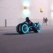 green design, eco design, sustainable design, Electric motorcycle, LED Lights, TRON, Parker Brothers' Choppers, Lightcycle