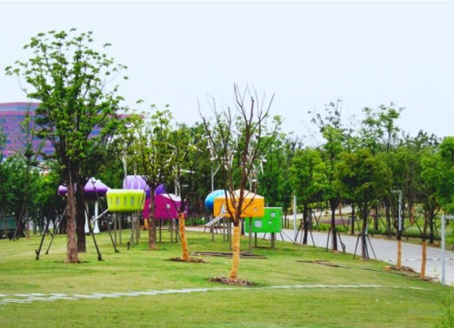 Pavilions in Bailanjing Park, Taranta Creations, urban park, wind turbines, tea house, pavilion