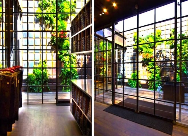 green design, sustainable design, eco-design, green wall, living wall, vertical garden, Replay, Barcelona, Vertical Garden Design, sustainable design, waterfall, Mediterranean