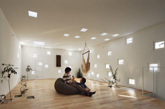 Takeshi Hosaka Architects, tiny house, contemporary Japanese home design,Japanese home addition, Japan eco design, skylights, building design for deaf, pixelated, green design, mini house, Japan green house, Tokyo green house, eco home, eco home design, green addition,