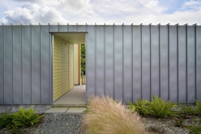 Roundy Residence, Miller Hull Partnership, green home, solar hot water, solar passive design