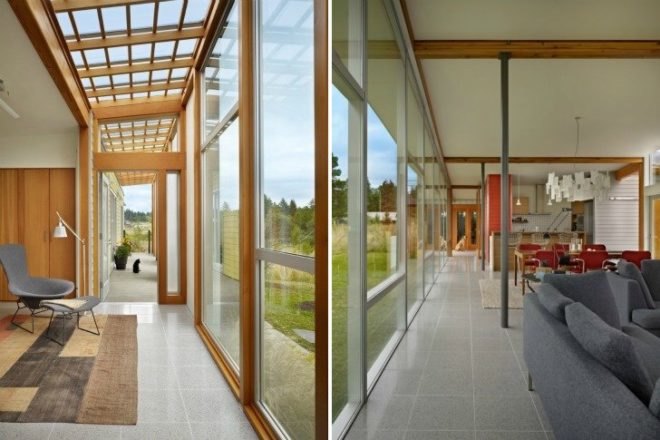 Roundy Residence, Miller Hull Partnership, green home, solar hot water, solar passive design