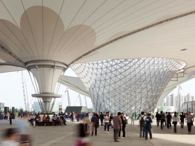 green design, eco design, sustainable design, SBA International, Shanghai, China, World Expo, Expo-Axis, Largest Membrane Roof