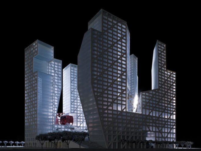 ground source heat pump,Rainwater catchment, public design,Chengdu green building, Steven Holl, China green building, China LEED Gold, China Mega project, Steve Holl China, Green building in China,