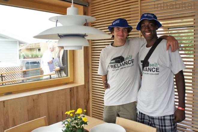 middlebury college, solar decathlon, 2011 solar decathlon, self-reliance house, middlebury college self-reliance, solar power, local materials, vermont materials, middlebury college solar decathlon, self reliance solar decathlon, solar power home