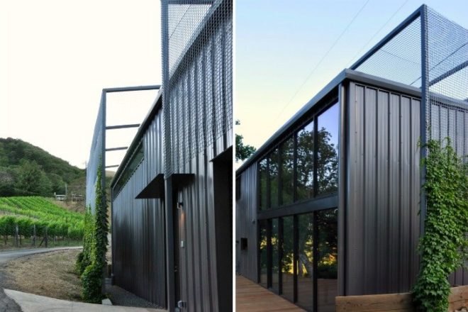 Sonoma Barn, Michael Hennessey Architecture, barn renovation, living shade screen, sonoma, vineyard