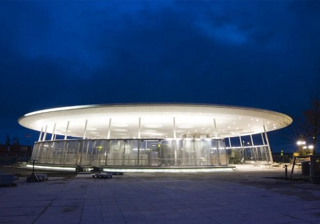 Station Hyllie, Metro Arkitekter, train station, malmo, daylighting, ufo, sweden