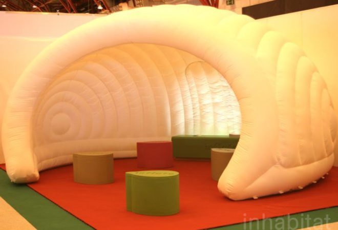 sustainable design, eco-design, TaflineLondon2011, green design, London Design Festival, 100% Design, LED lights, energy efficiency, temporary building, vertical garden,