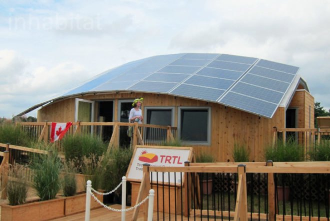 green design, eco design, sustainable design, Solar Decathlon 2011, Team Canada, TRTL, University of Calgary, net zero energy home, solar array, Titanwall SIP