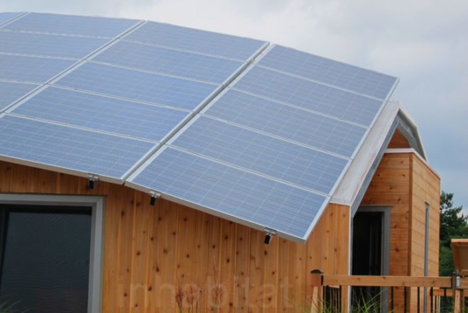 green design, eco design, sustainable design, Solar Decathlon 2011, Team Canada, TRTL, University of Calgary, net zero energy home, solar array, Titanwall SIP