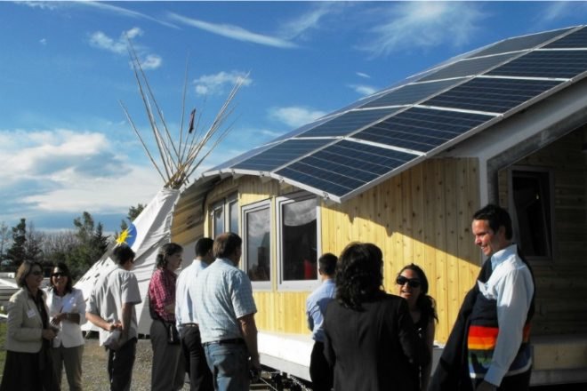 Technological Residence Traditional Living, Solar Decathlon 2011, Team Canada, university of calgary, solar house, tipi, modular house