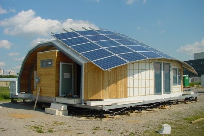 Technological Residence Traditional Living, Solar Decathlon 2011, Team Canada, university of calgary, solar house, tipi, modular house