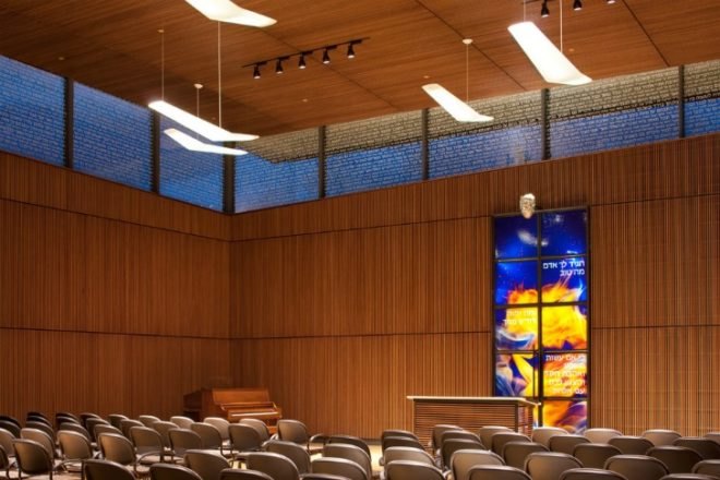 Temple Sinai, Mark Horton Architecture, michael harris architecture, jewish synagogue, leed certification
