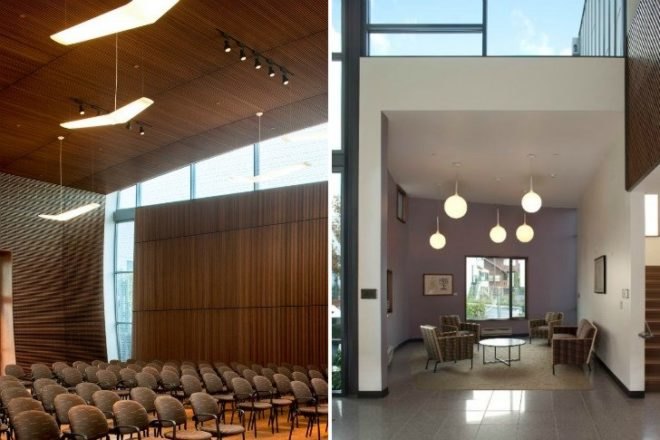 Temple Sinai, Mark Horton Architecture, michael harris architecture, jewish synagogue, leed certification