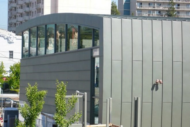 Temple Sinai, Mark Horton Architecture, michael harris architecture, jewish synagogue, leed certification