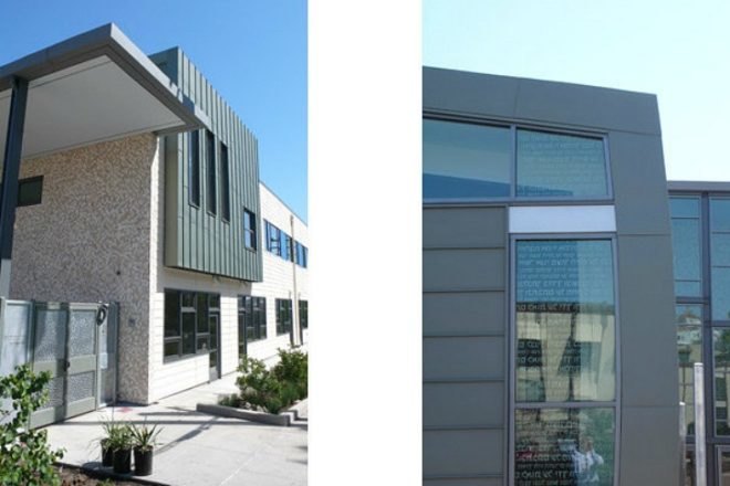Temple Sinai, Mark Horton Architecture, michael harris architecture, jewish synagogue, leed certification