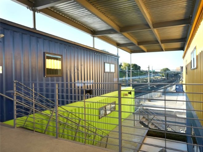 The Box Office, Distill Studio, Truthbox, shipping containers, cargotecture, shipping container office, providence